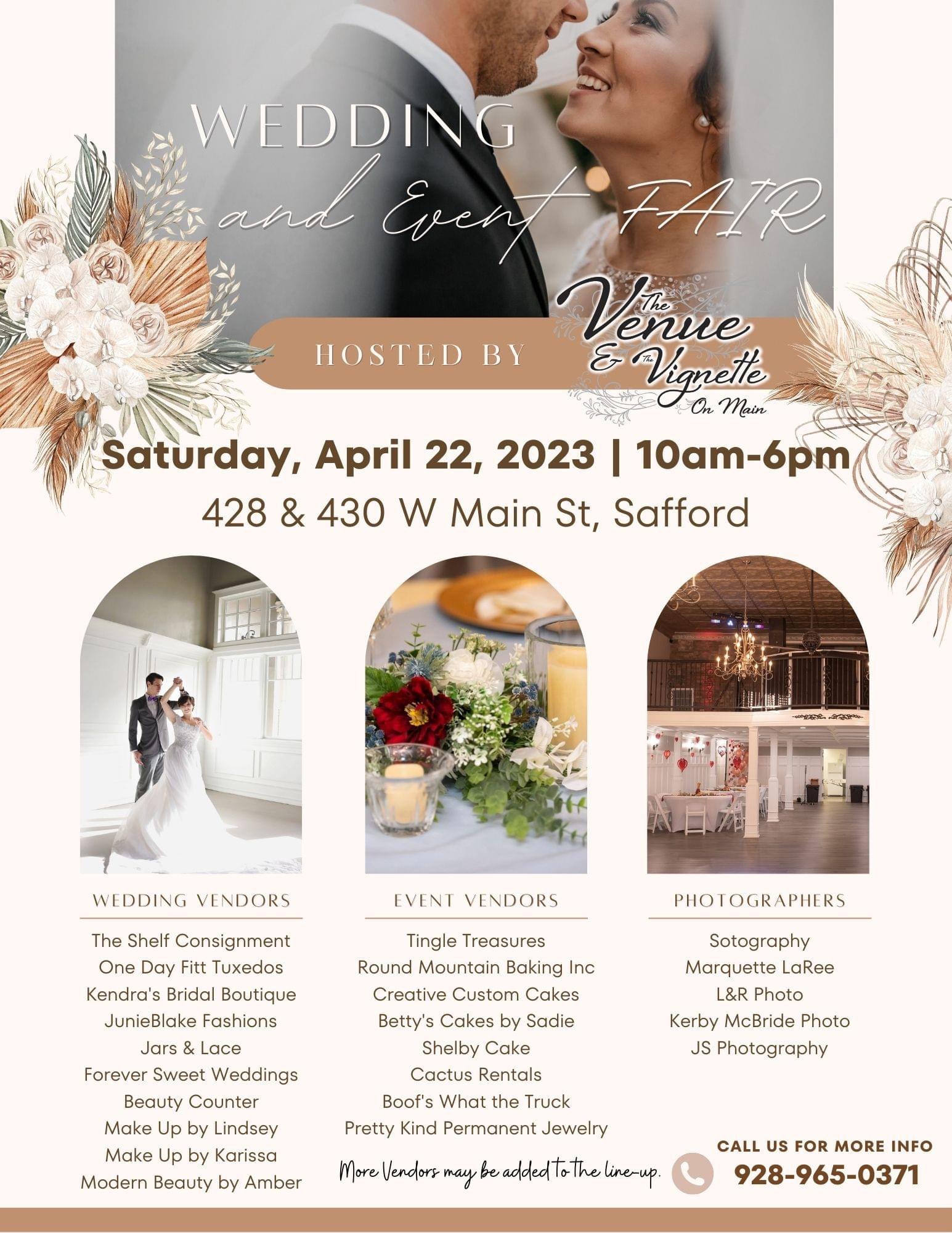 Wedding and Event Fair April 22