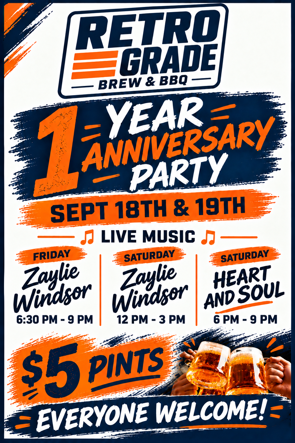 Retrograde Brew & BBQ Celebrates 1 Year Anniversary with Special Event on September 18-19, 2026